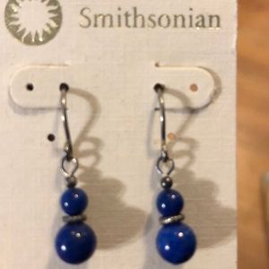 Never worn Smithsonian Museum Lapis Earrings
